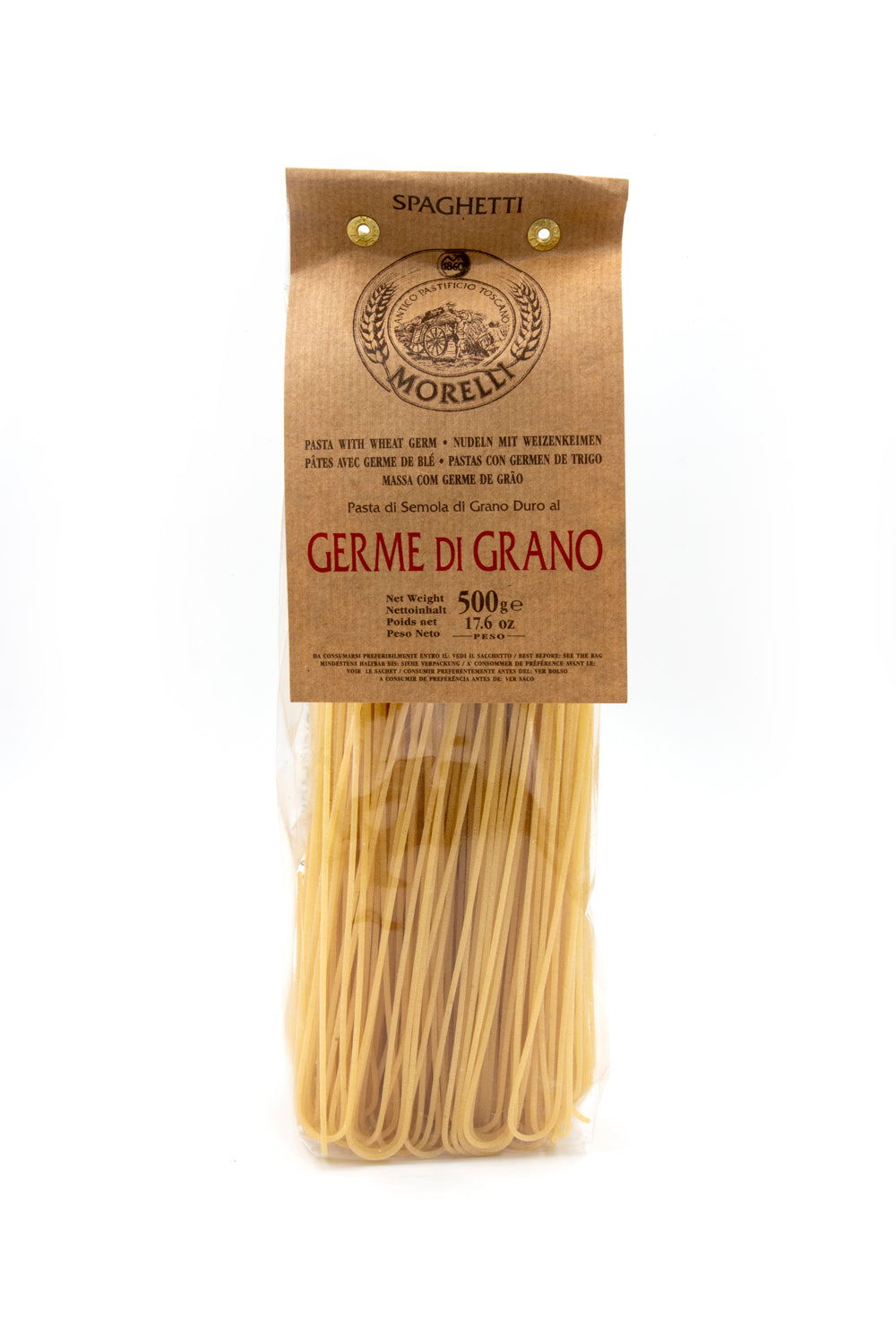 Morelli Spaghetti con Germe di Grano Pasta 500g