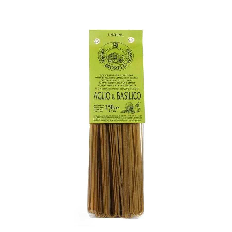 Morelli Linguine with Garlic & Basil 250g